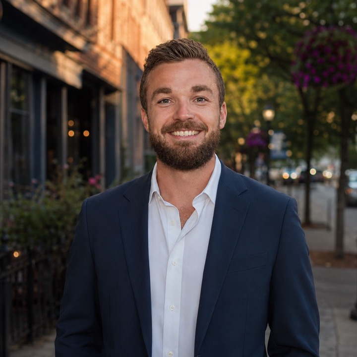 Zach Meagher, founder of Provision Labs, on Broadway in Saratoga Springs